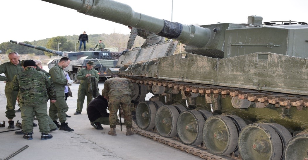 Seis Leopard 2 A4 en España listos para su envío a Ucrania