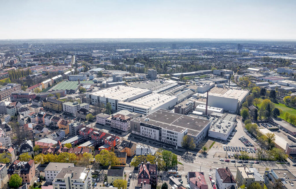 Luftaufnahme des Standortes Augsburg (Foto © RENK)