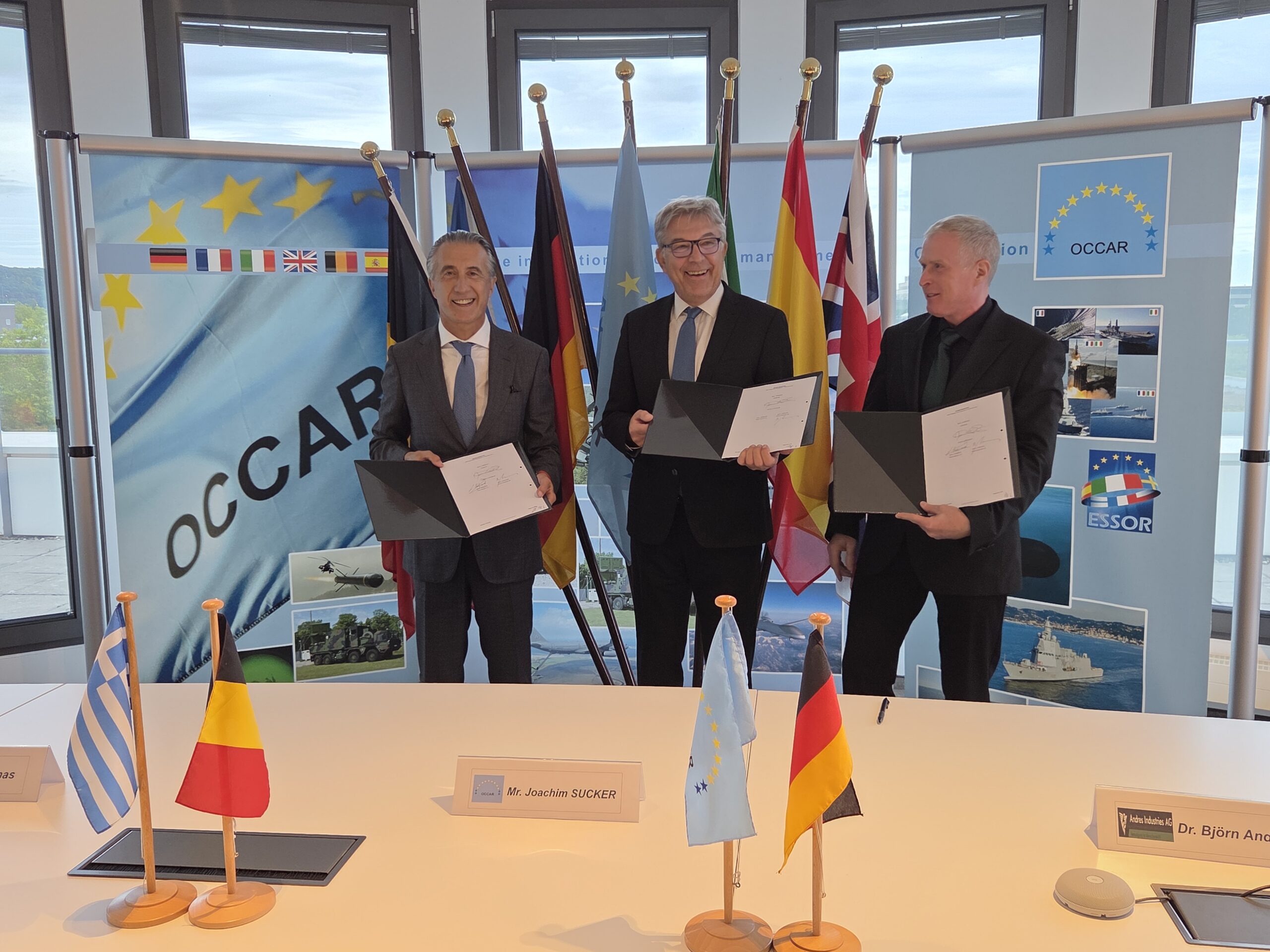 1. Christian Hadjiminas, Joachim Sucker and Dr. Björn Andres