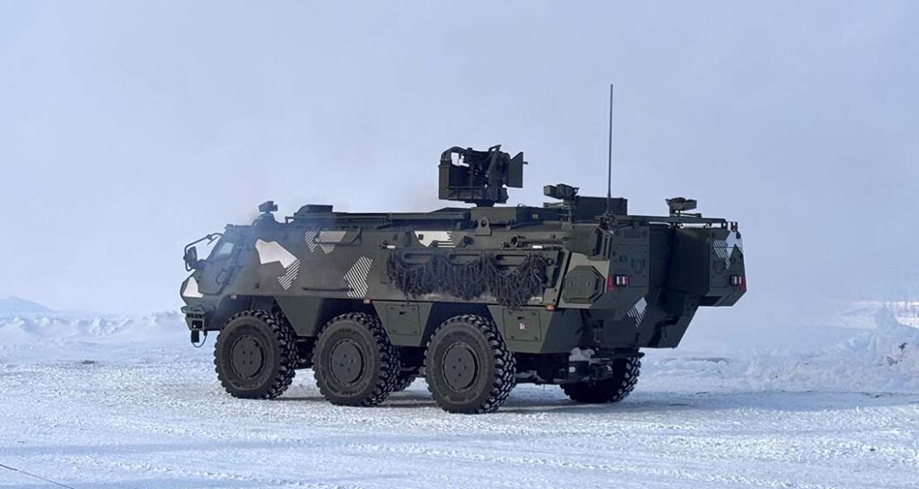 Die ersten Transportpanzer Neue Generation Patria 6x6 werden in der Konfiguration der schwedischen APC geliefert. (Foto: FMV)