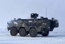 Die ersten Transportpanzer Neue Generation Patria 6x6 werden in der Konfiguration der schwedischen APC geliefert. (Foto: FMV)