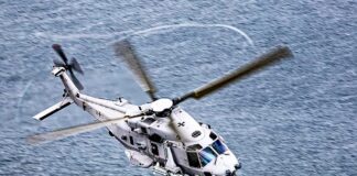 Der NH90 Sea Tiger ist nicht nur das „Auge“ der Flotte sondern auch ein potenter Waffenträger. (Foto: Airbus Cara Irina Wagner)